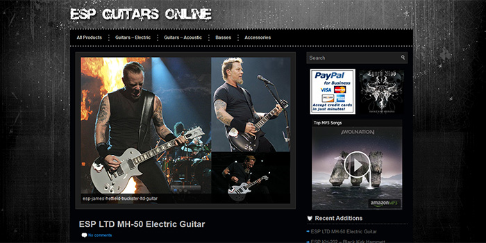 ESP Guitars Online Site Launch